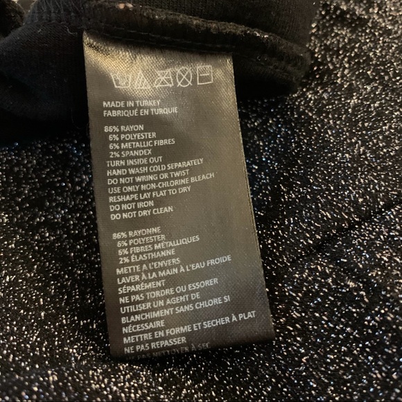 Urban Outfitters Black Shimmer Biker Shorts - Picture 9 of 11